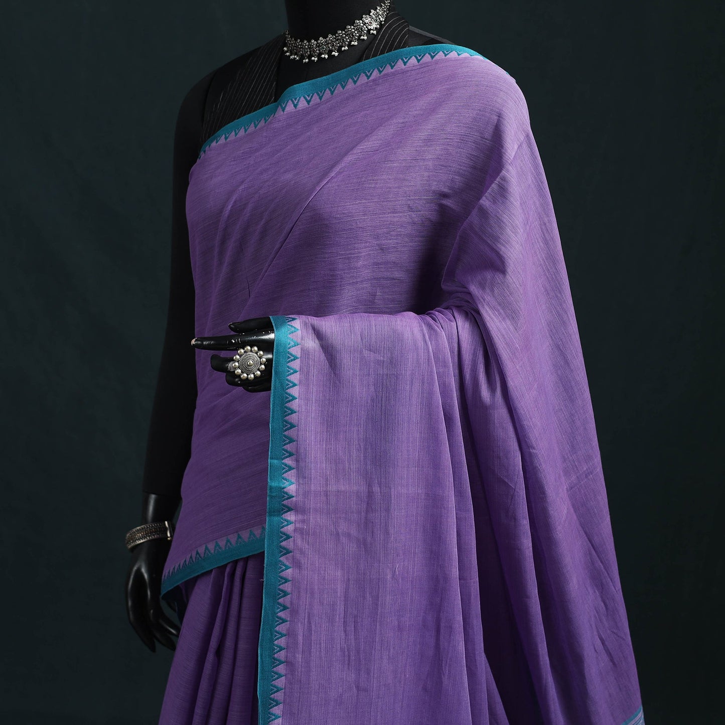 Bengal handwoven cotton begumpuri saree 26 - handcrafted