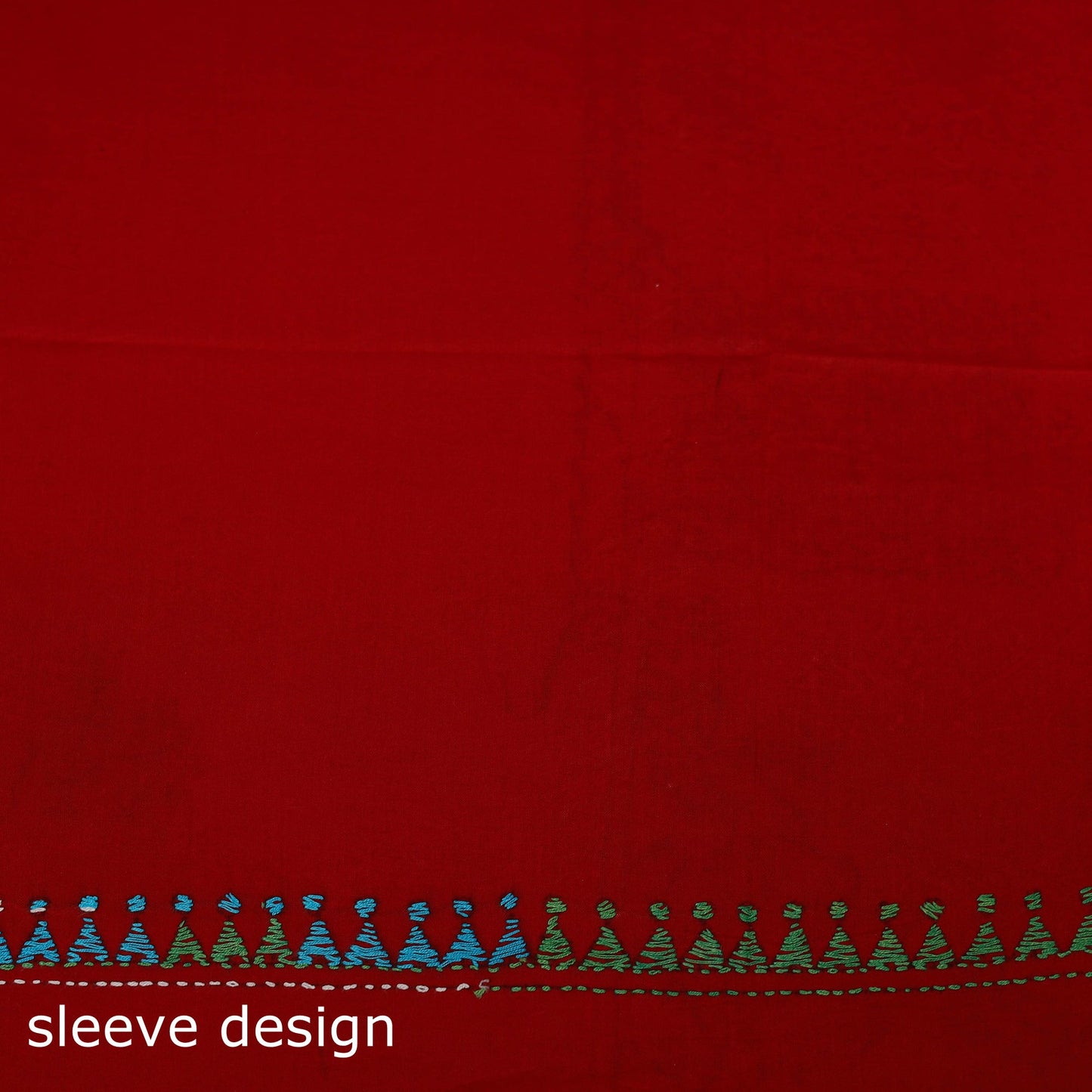 Bengal kantha hand embroidered unstitched kurta material