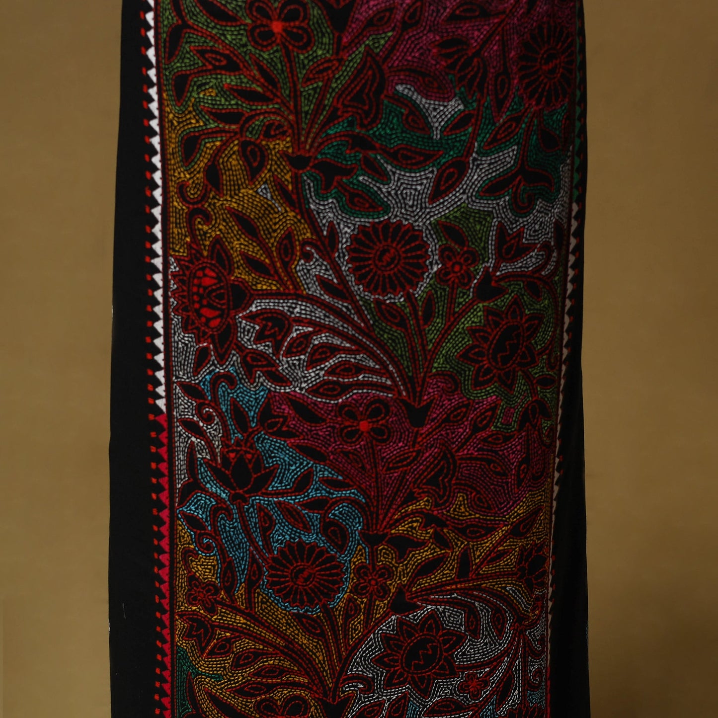 Bengal kantha hand embroidered unstitched kurta material