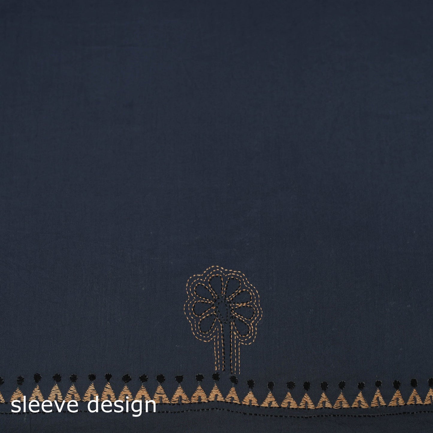 Bengal kantha hand embroidered unstitched kurta material