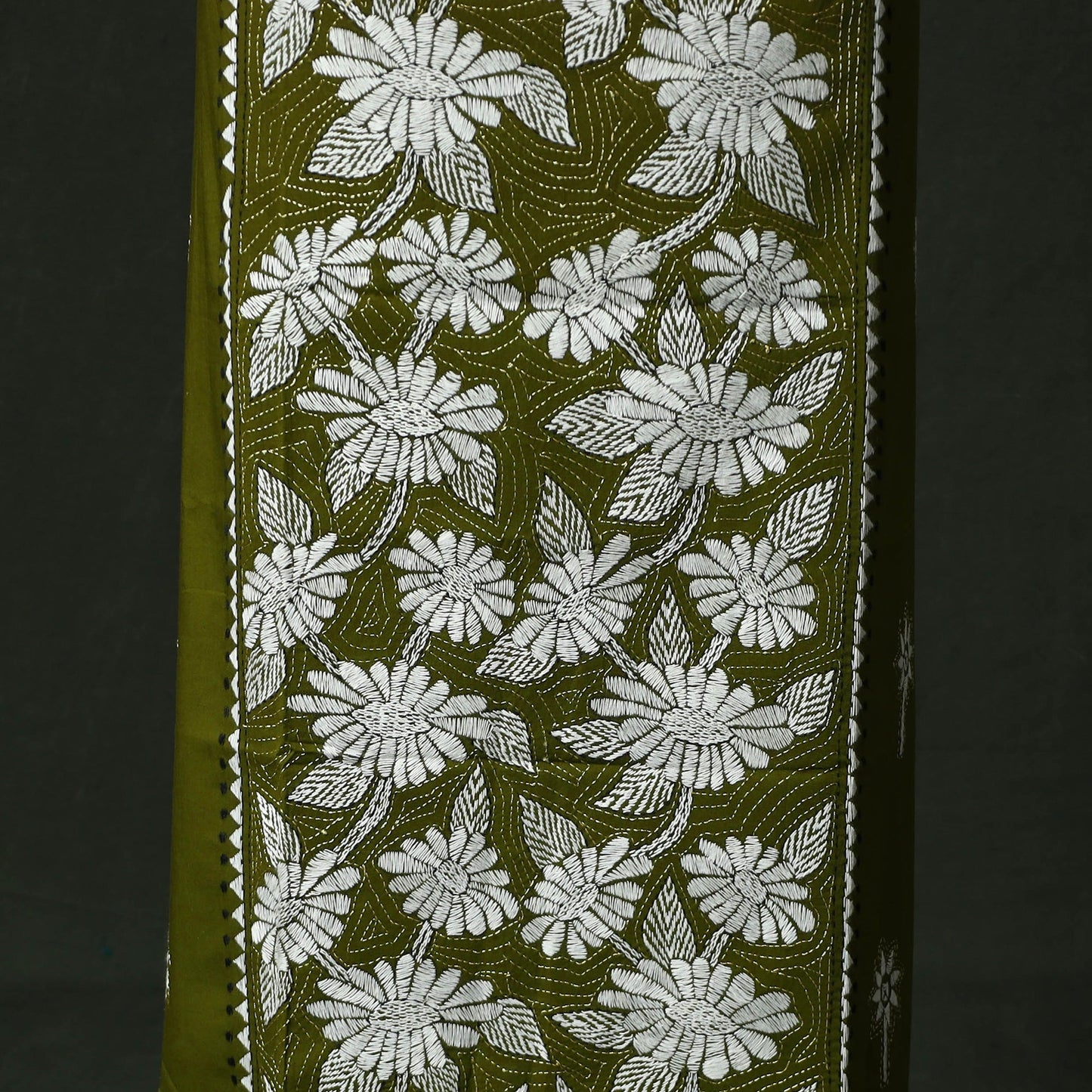 Bengal nakshi kantha hand embroidered cotton unstitched