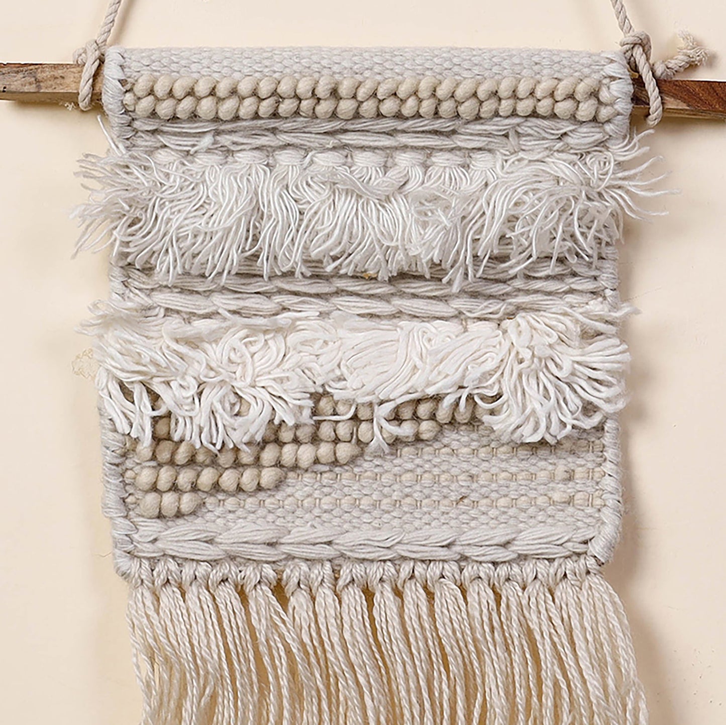 Geometric Hand Woven Wool Wall Hanging