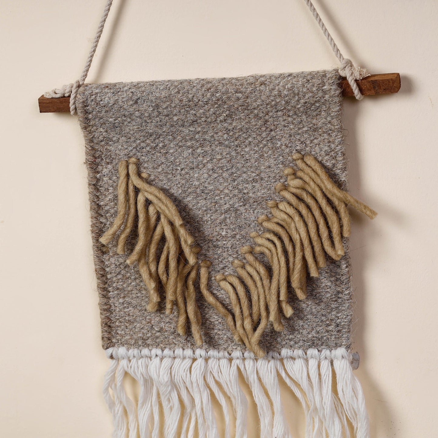 Geometric Hand Woven Wool Wall Hanging