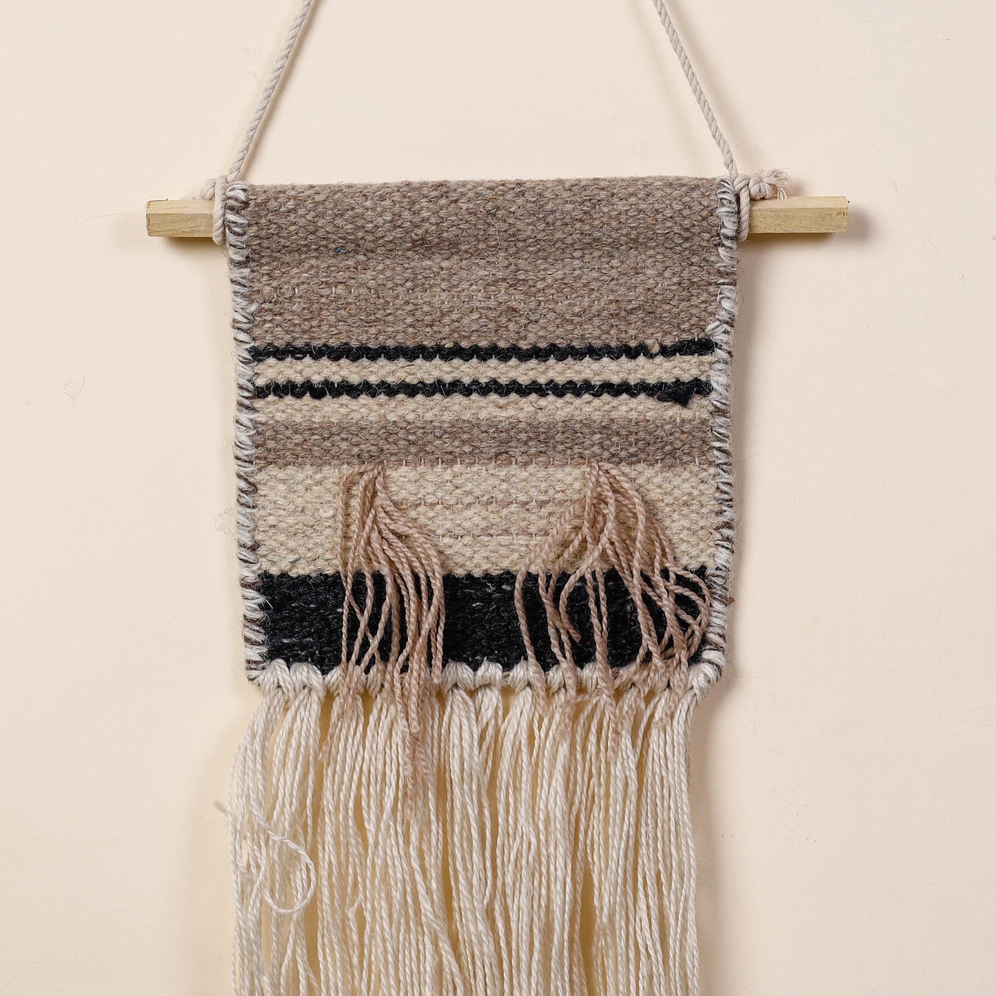 Geometric Hand Woven Wool Wall Hanging