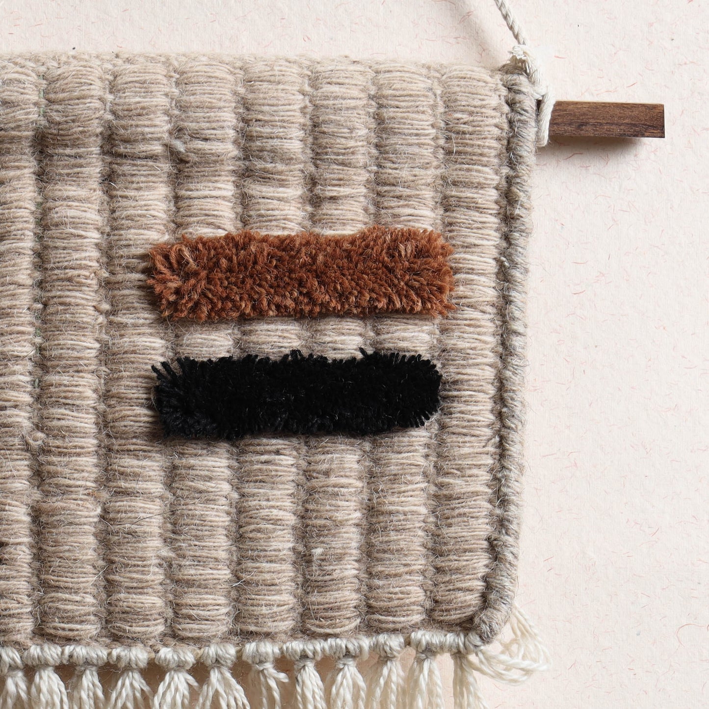 Geometric Hand Woven Wool Wall Hanging