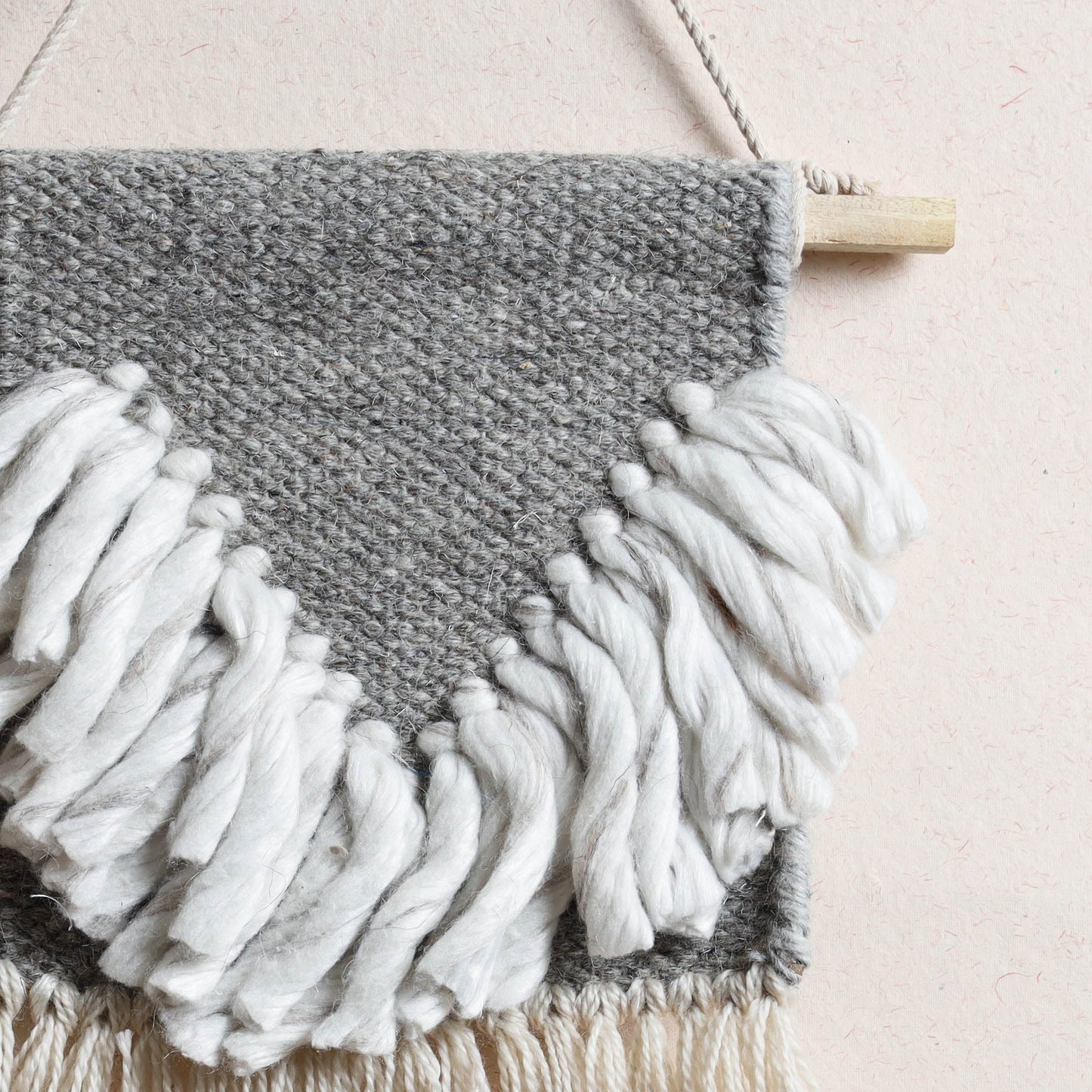 Geometric Hand Woven Wool Wall Hanging