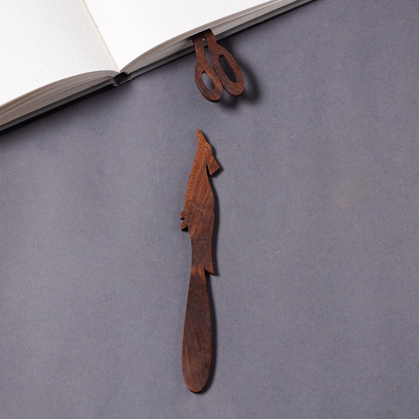 Buy Hand Carved Sheesham Wood Bookmark Online in India