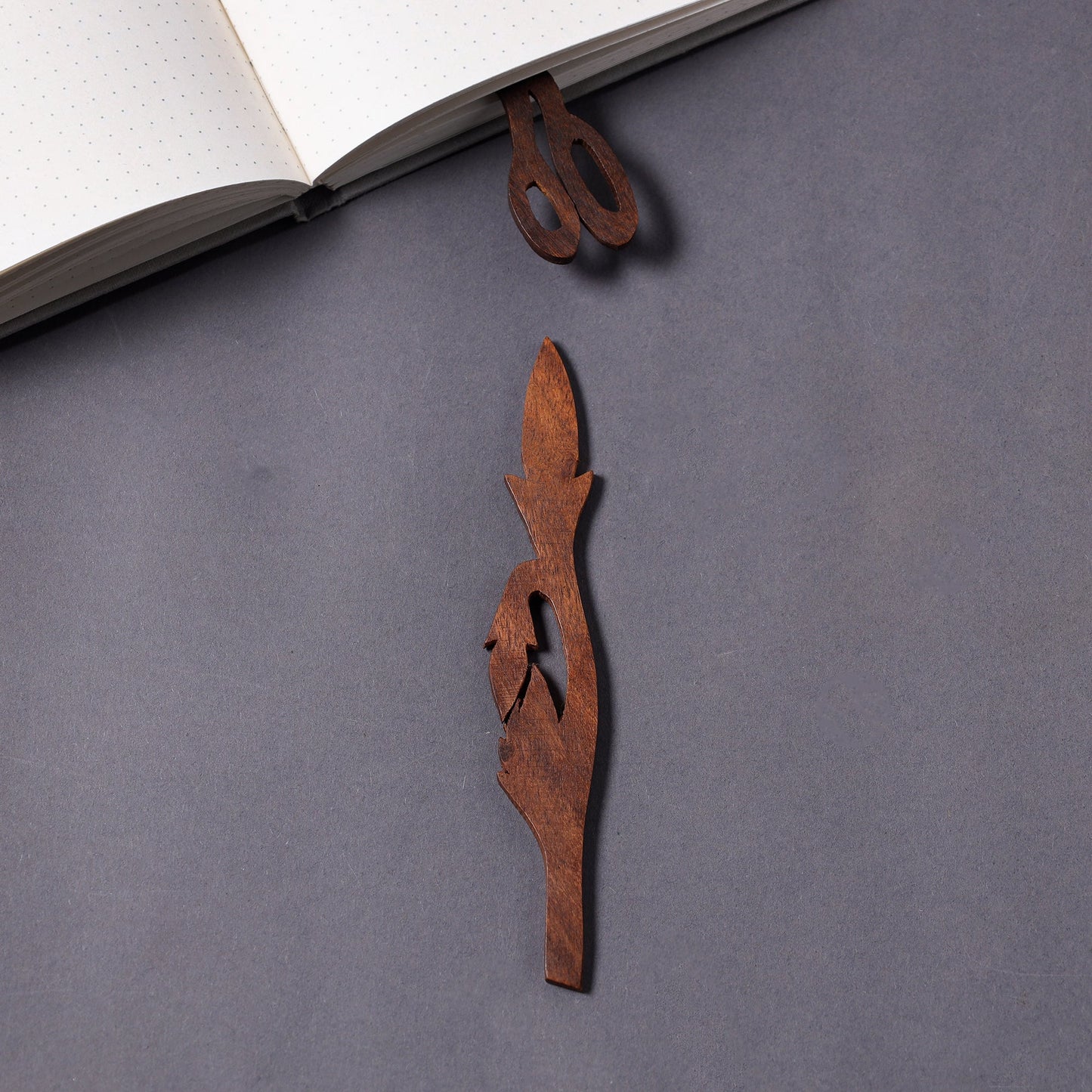 Buy Hand Carved Sheesham Wood Bookmark Online in India