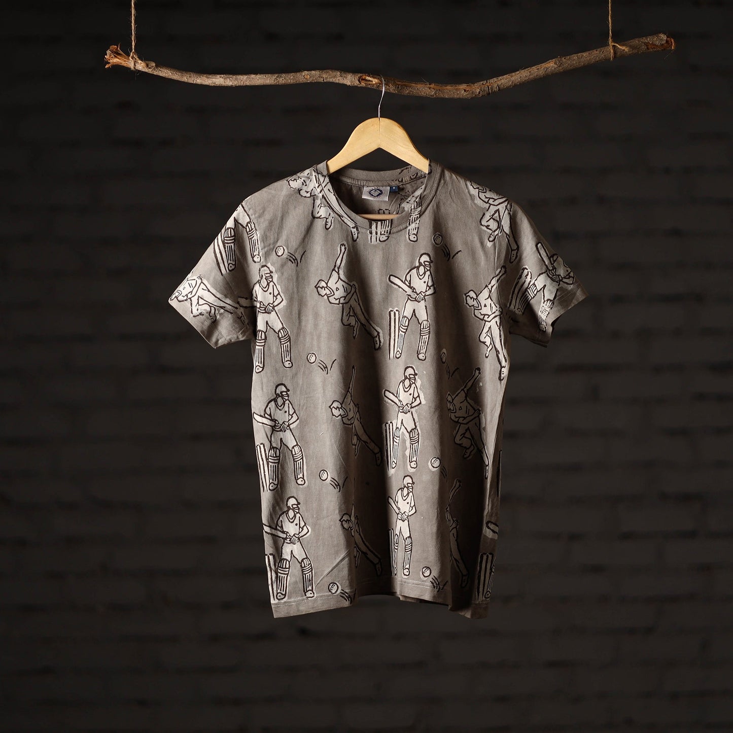 Bindaas art printed cotton unisex round neck t-shirt 08