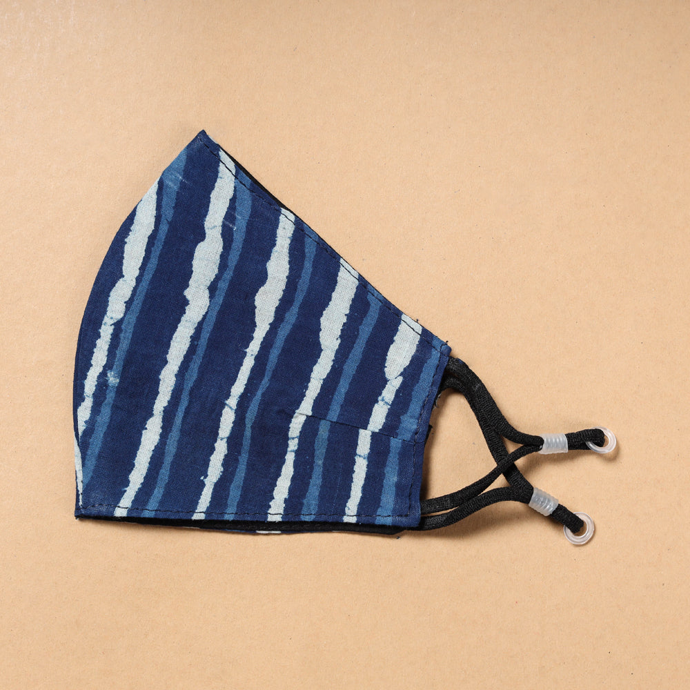 Bindaas Block Printed Cotton 3 Layer Snug Fit Face Cover