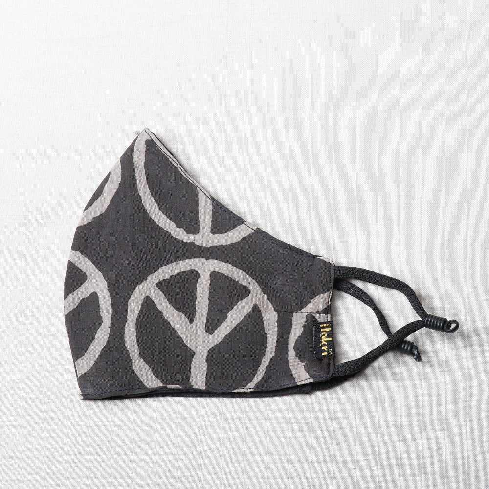 Bindaas Block Printed Cotton 3 Layer Snug Fit Face Cover
