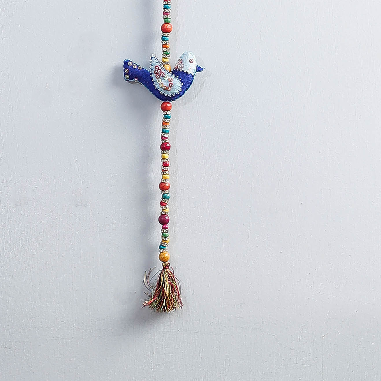 Buy Bird - Handmade Felt & Beadwork Wall Hanging