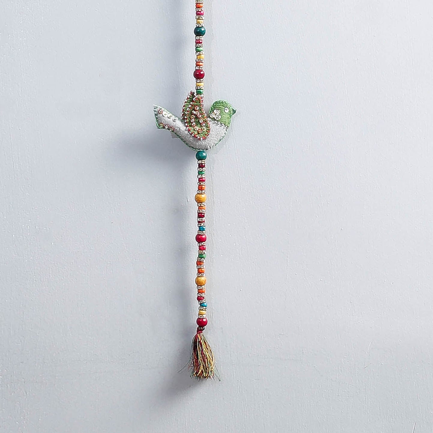Buy Bird - Handmade Felt & Beadwork Wall Hanging