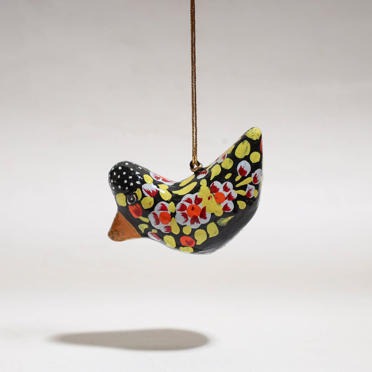 Bird - kashmir handpainted christmas decor ornament 87