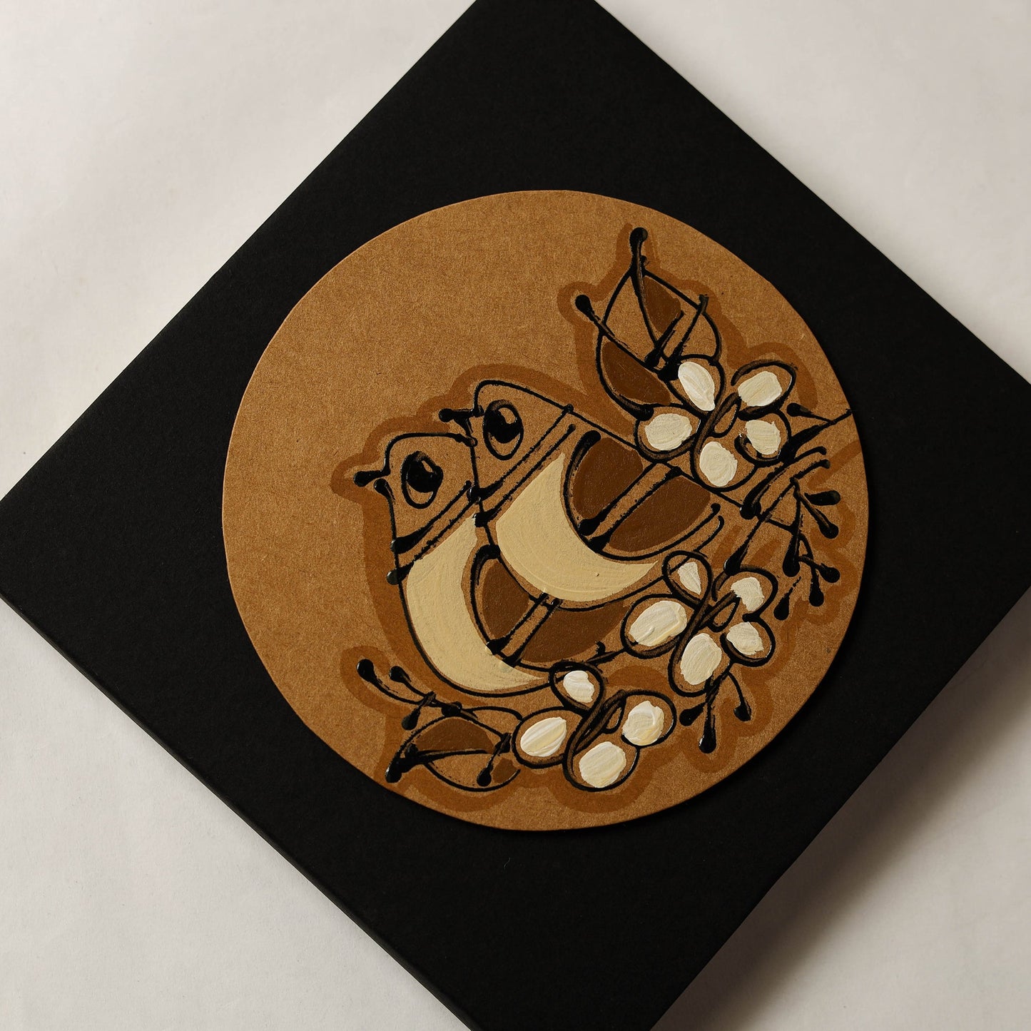 Birds - Handpainted Handmade Paper Diary