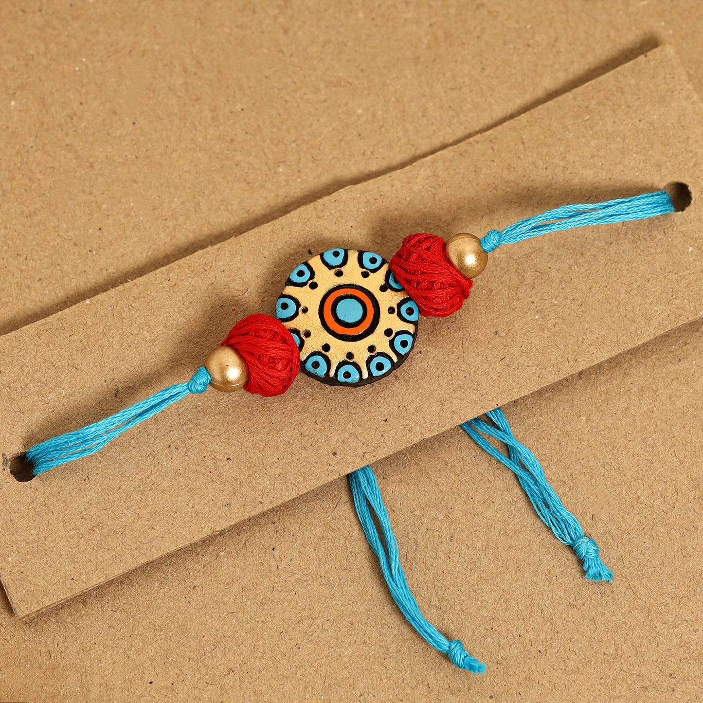Bishnupur Handpainted Terracotta Rakhi