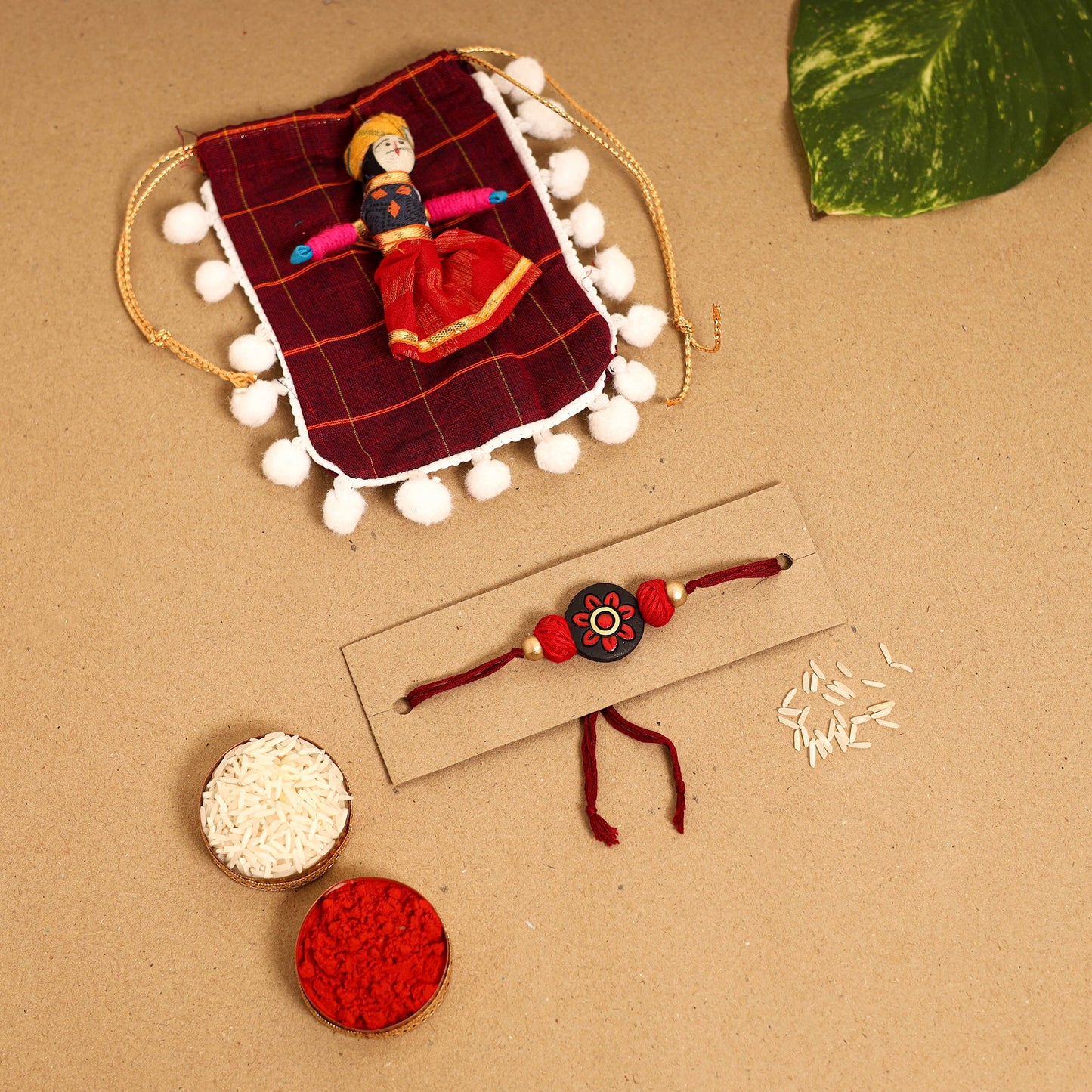 Bishnupur Handpainted Terracotta Rakhi