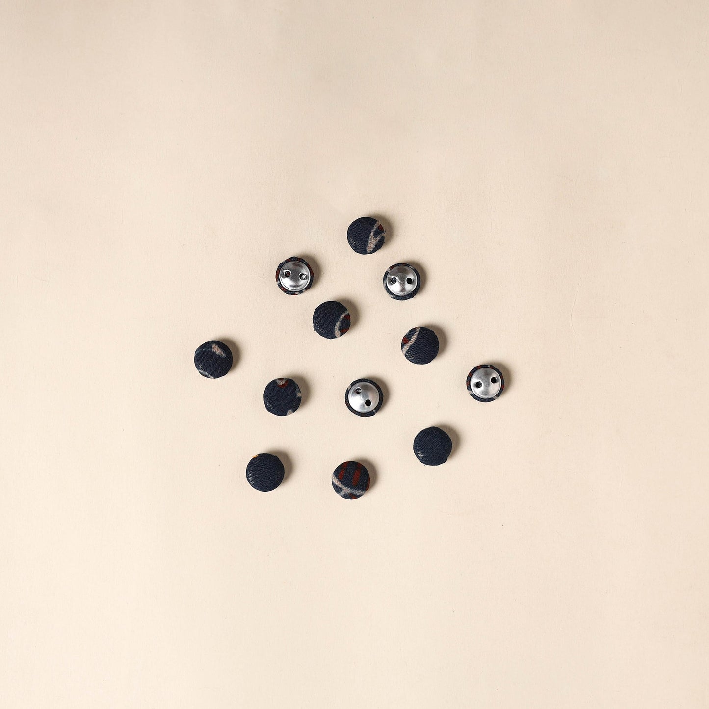 Black Handmade Fabric Button Small at iTokri
