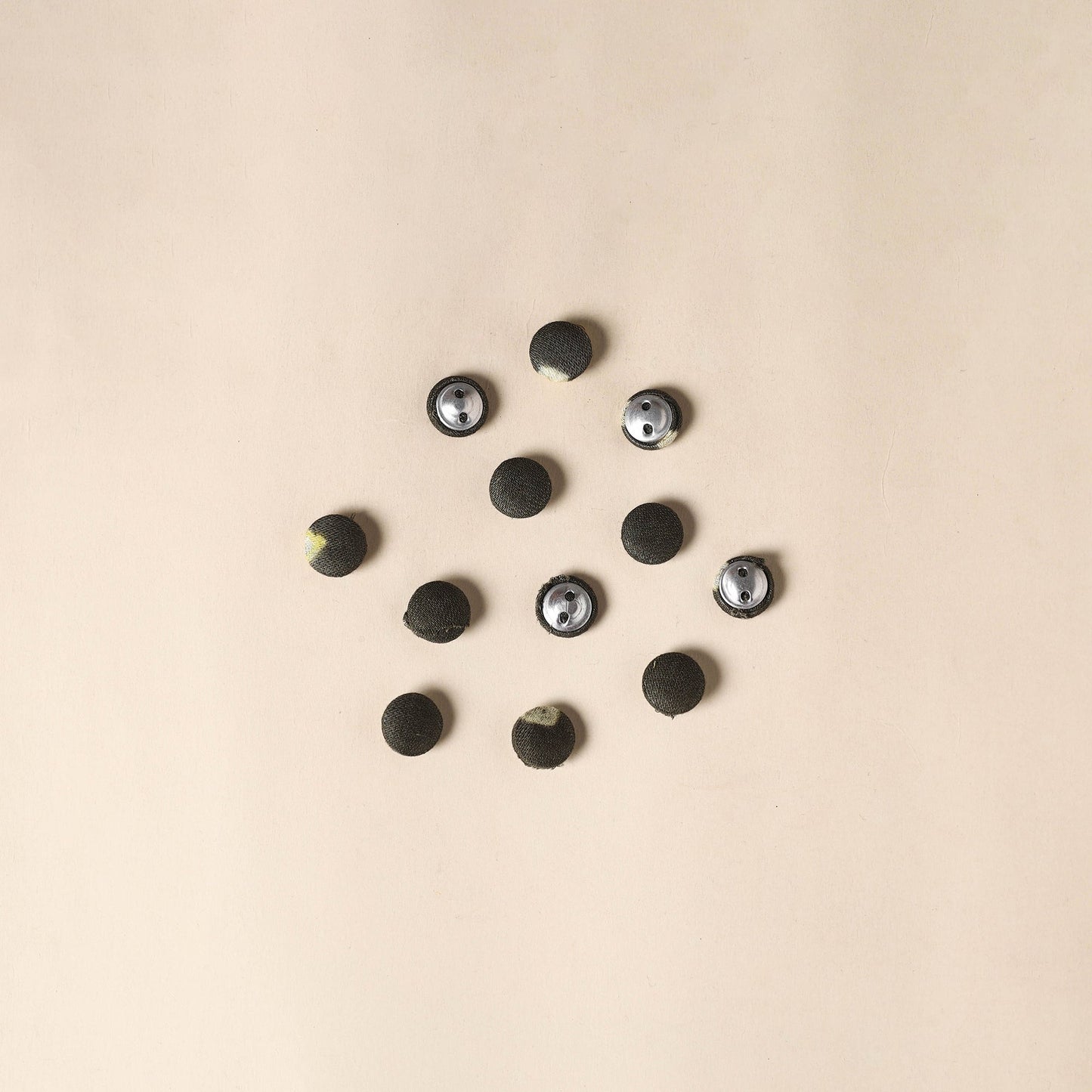 Black Handmade Fabric Button Small at iTokri
