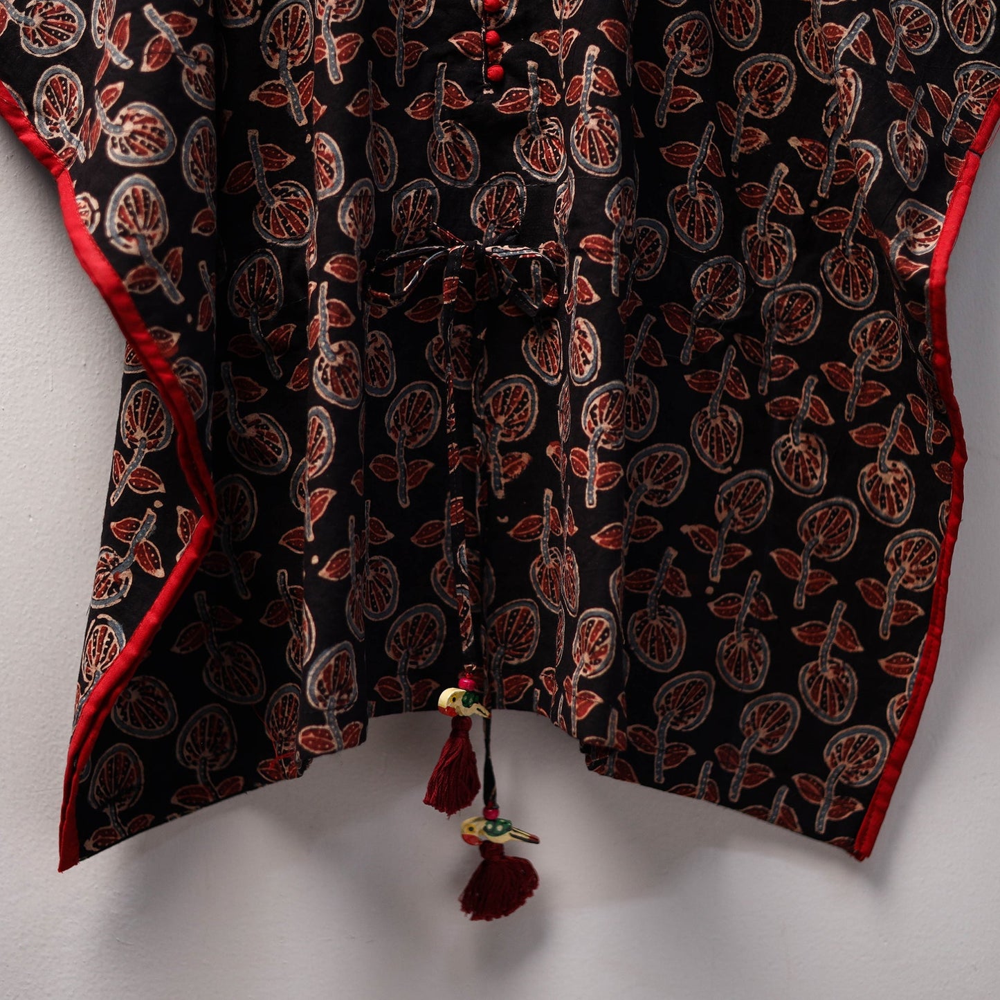 Black - cotton kids kaftan (3-4 years) 29 - handcrafted