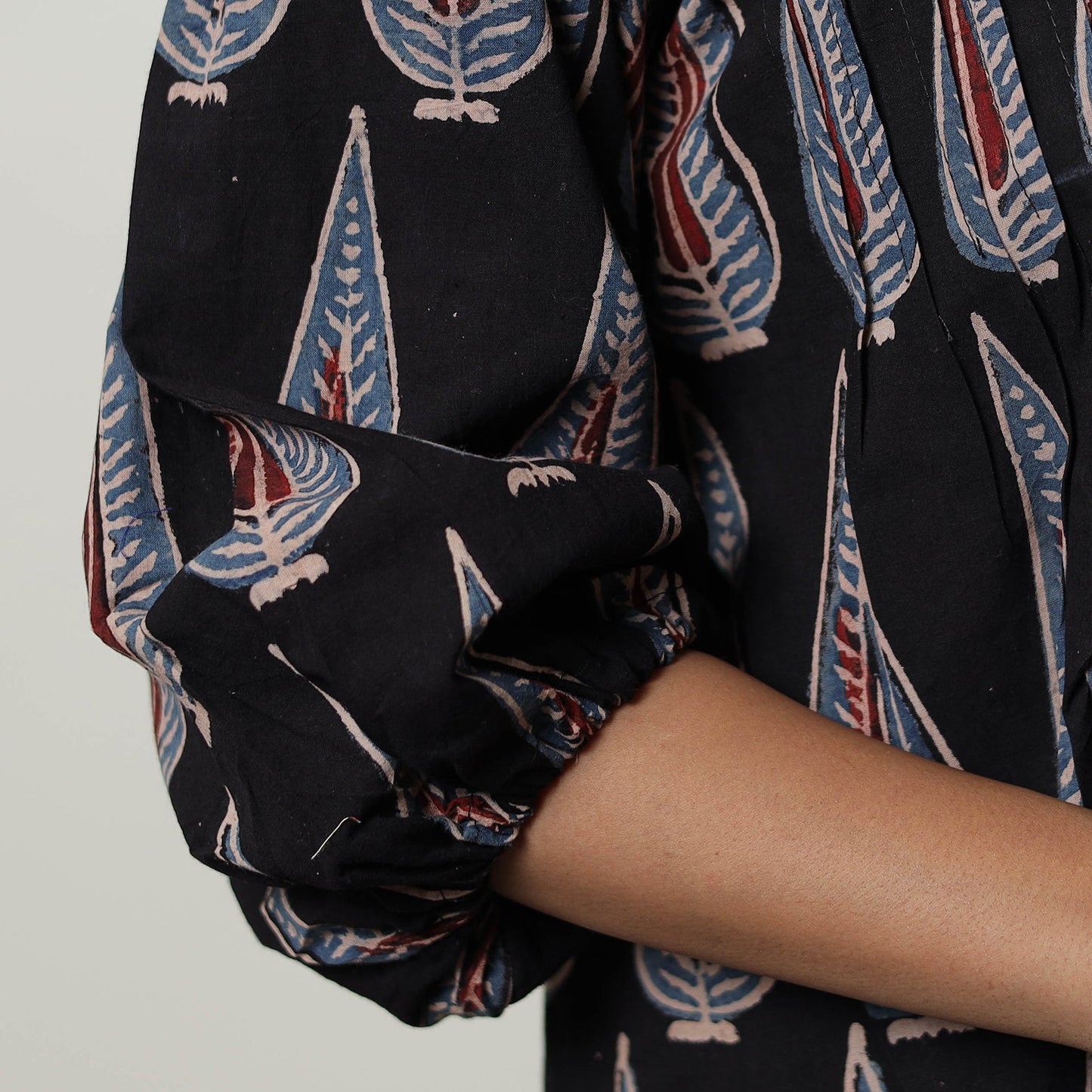 Ajrakh Cotton Crop Top | Handcrafted Elegance