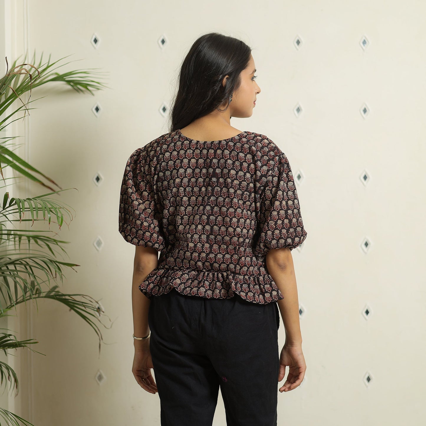 Ajrakh Crop Top