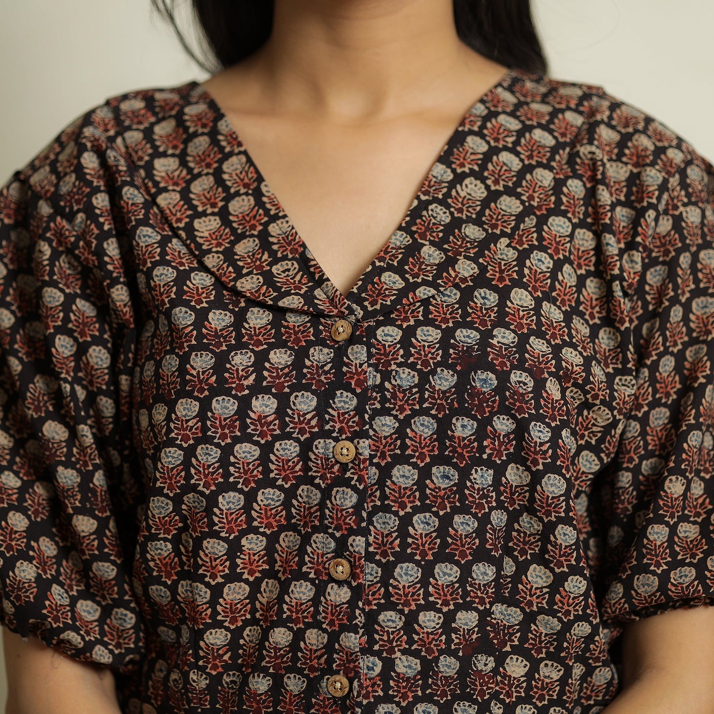 Ajrakh Crop Top