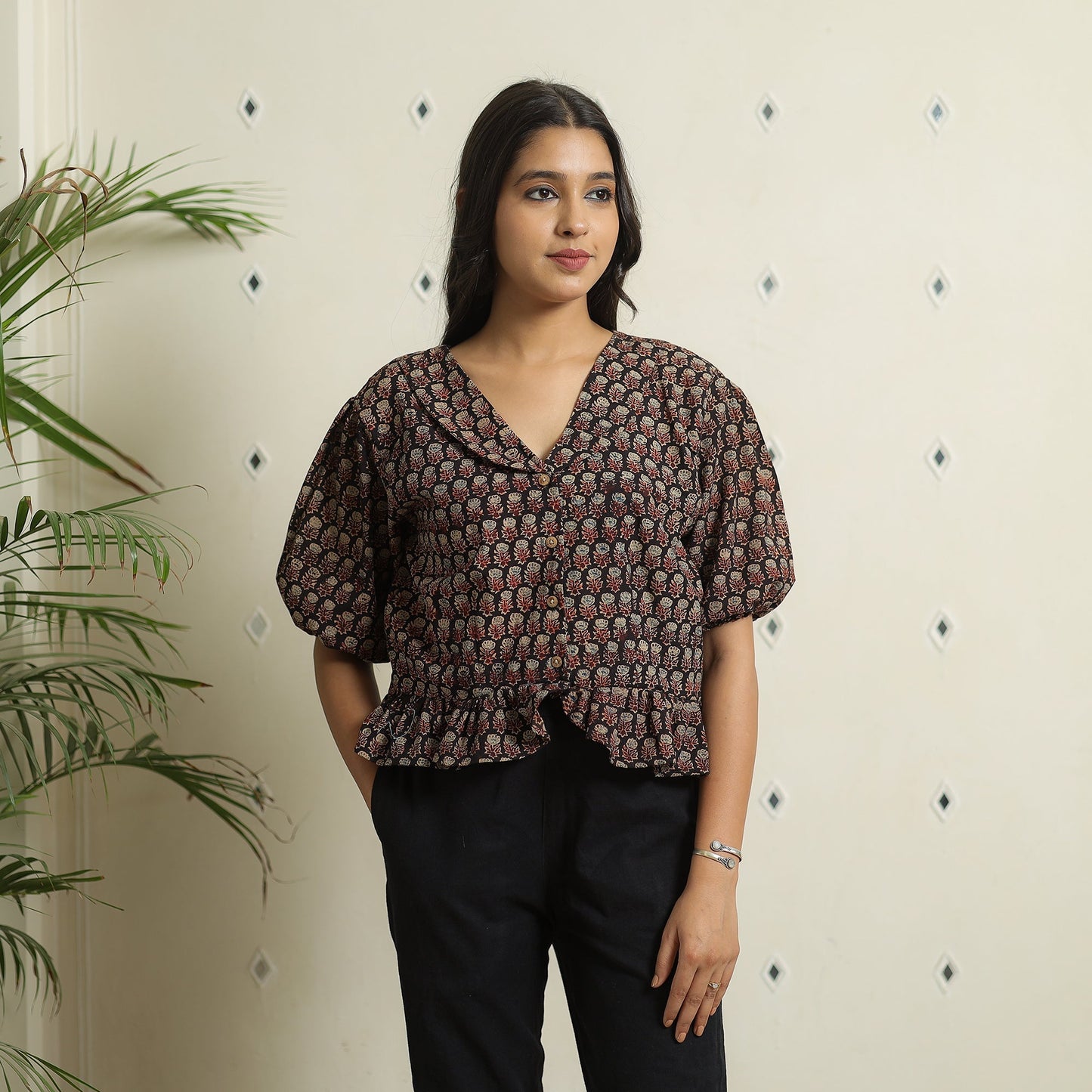 Ajrakh Crop Top