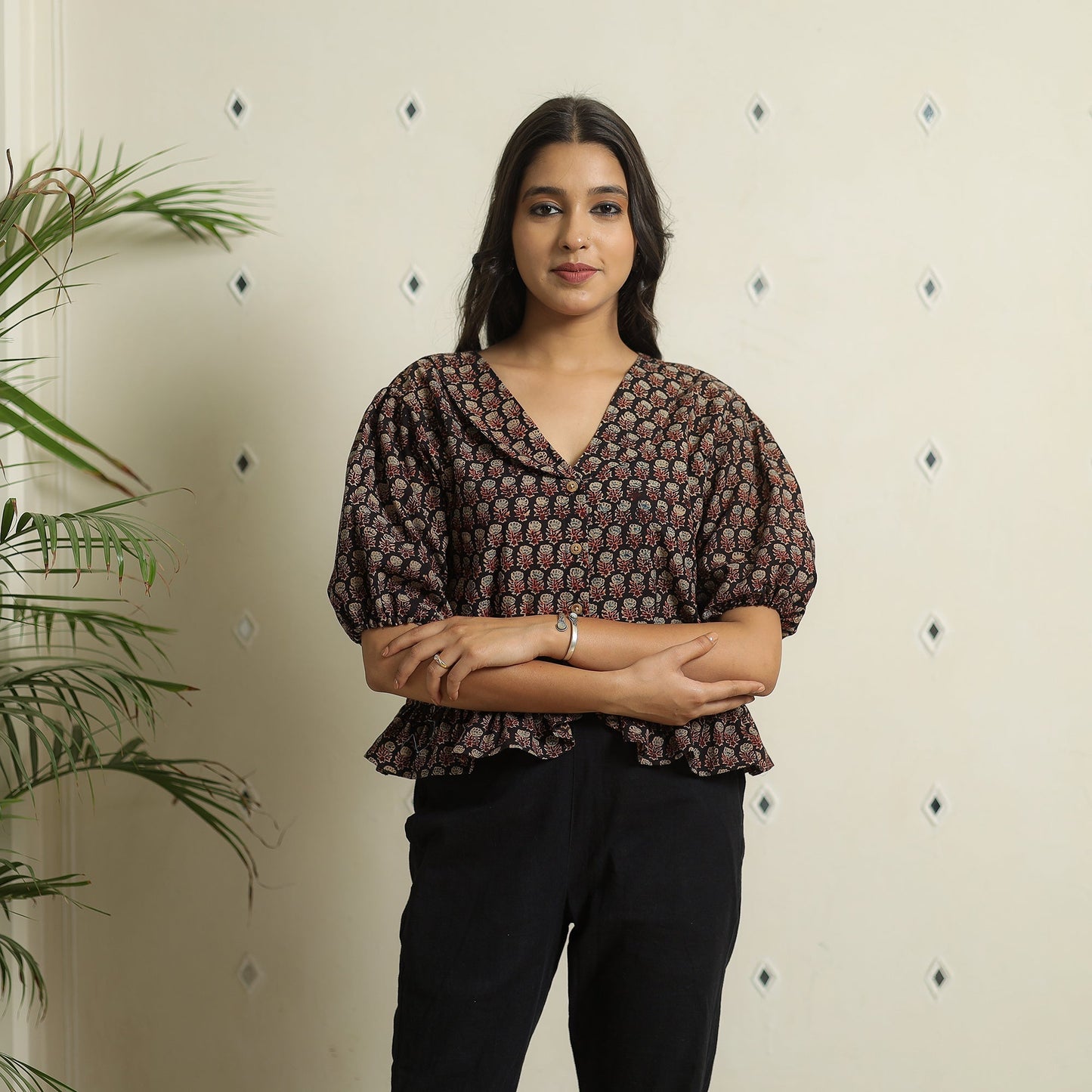 Ajrakh Crop Top