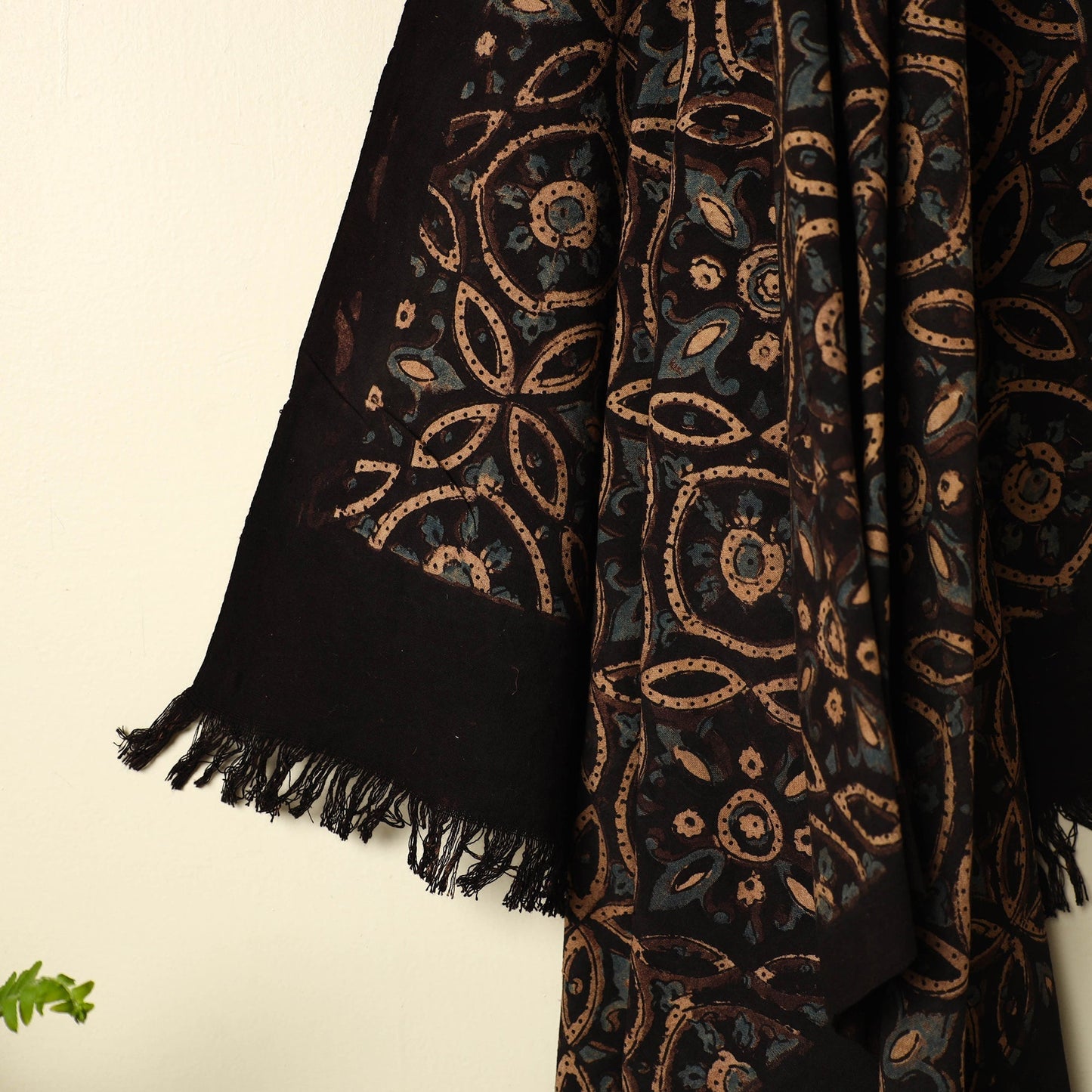 Brown Handloom Block Print Cotton Ajrakh Towel