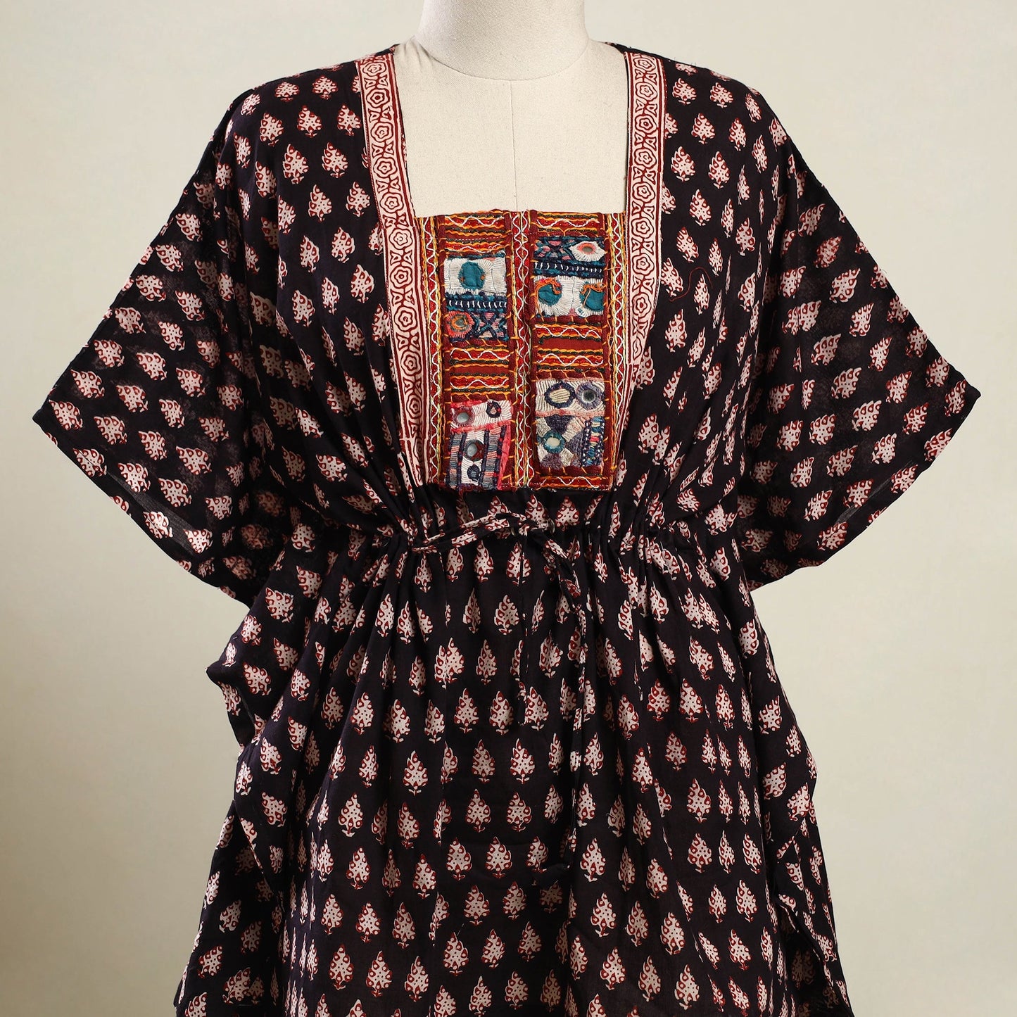 Buy Bagh Cotton Kaftan with Desert Embroidery