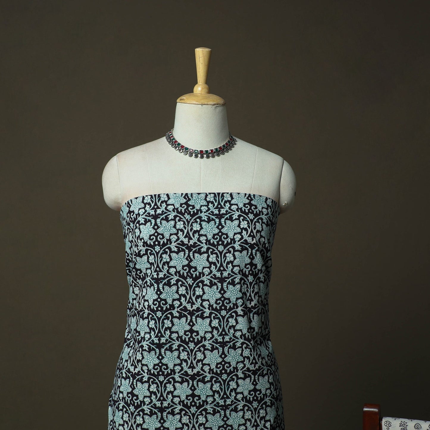 Bagh hand block print natural dyed cotton 3pc unstitched