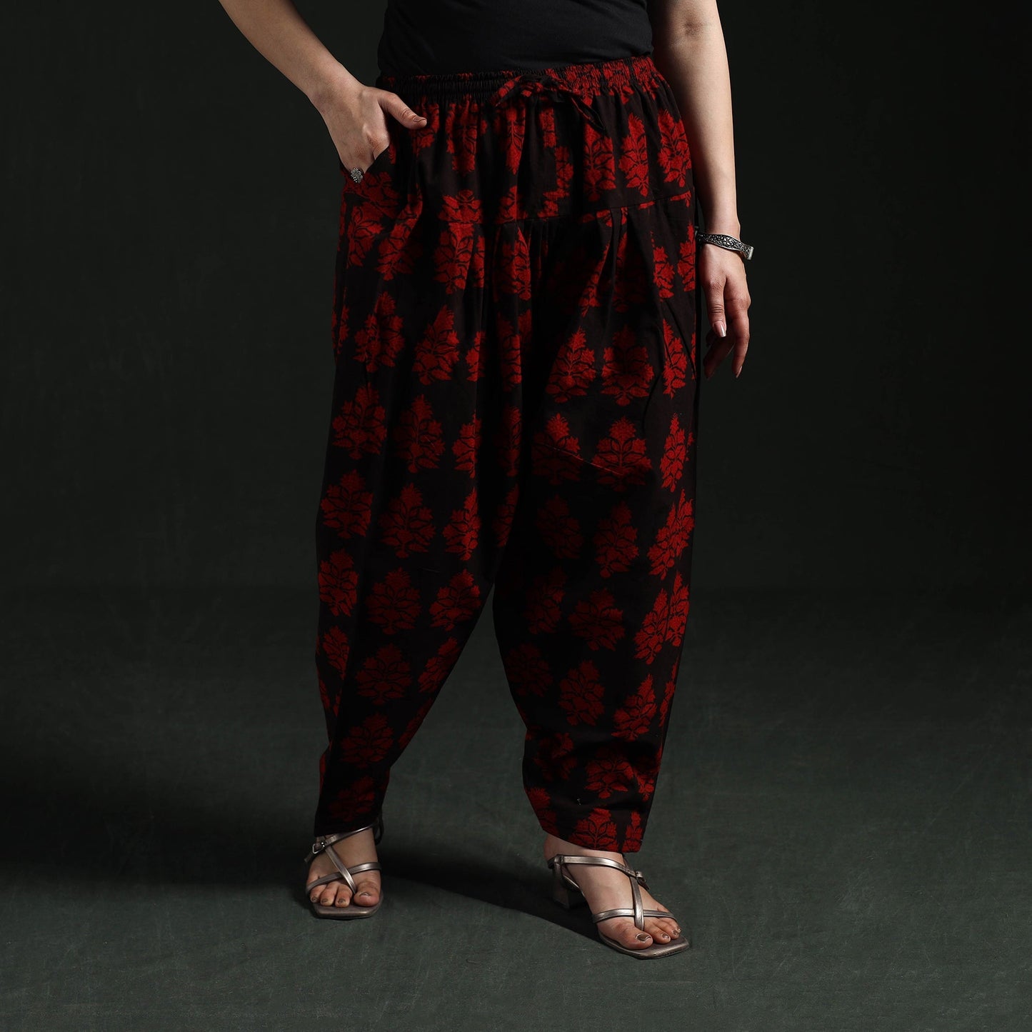 Bagh hand block print natural dyed cotton salwar 03