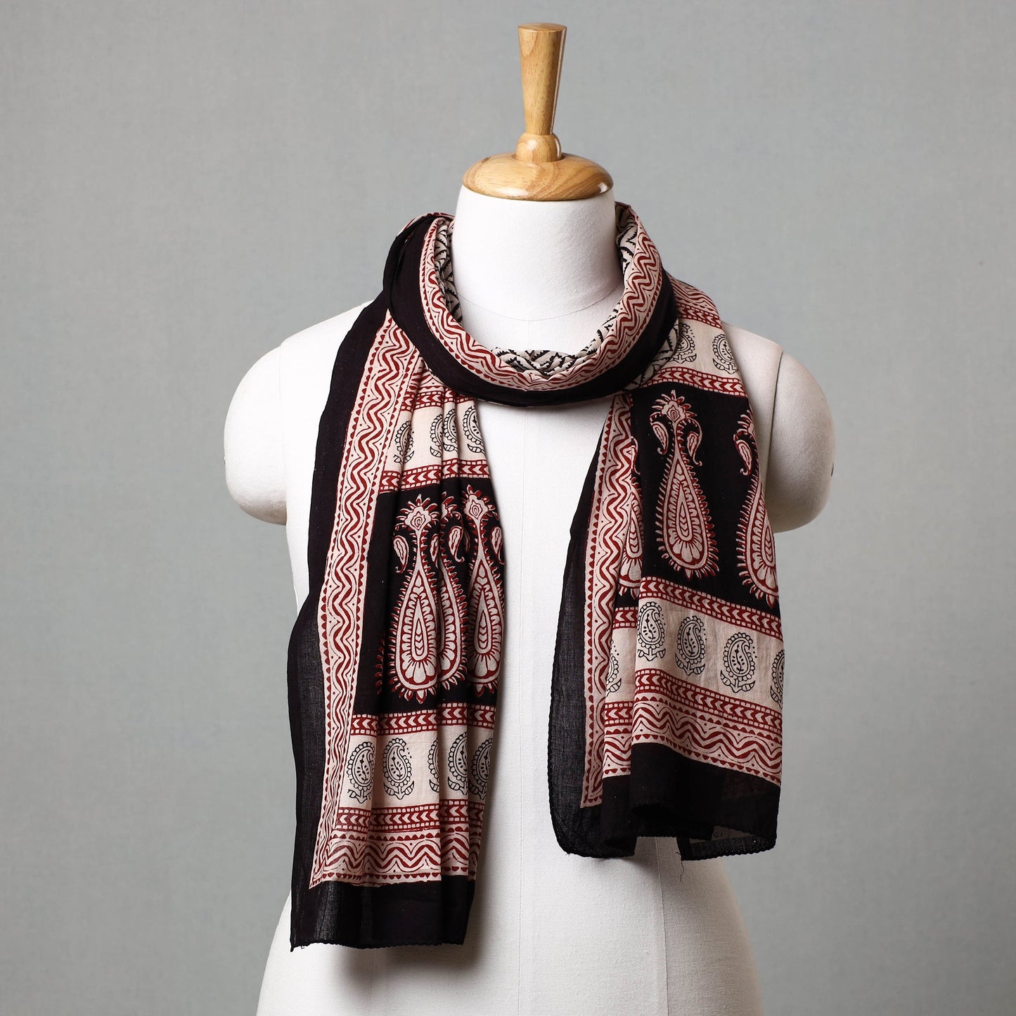 Bagh Hand Block Printed Cotton Stole