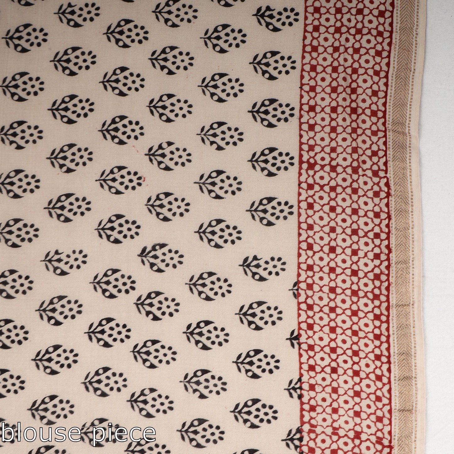 Bagh Hand Block Printed Natural Dyed Chanderi Silk Saree