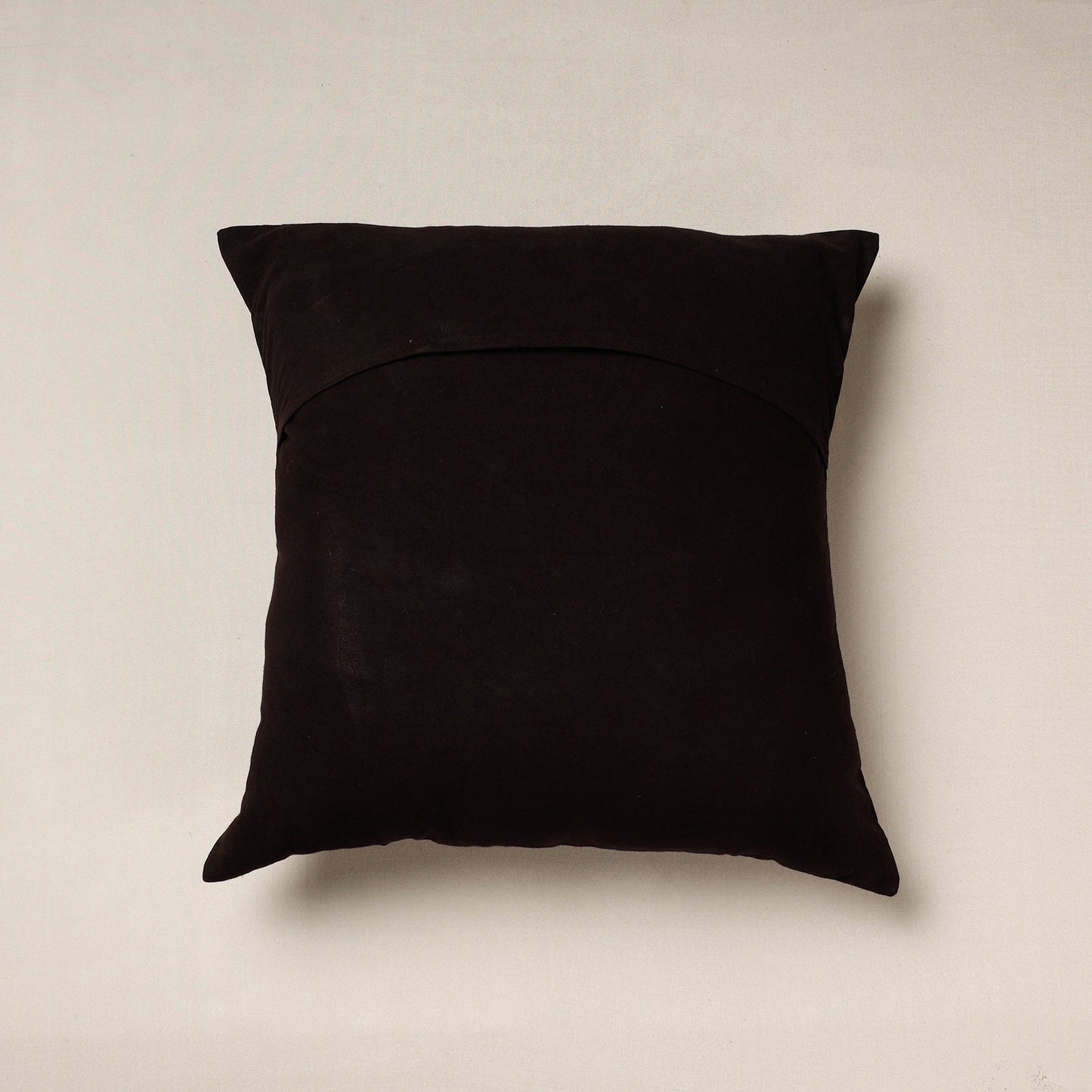 Black Bagh Block Printed Cotton Cushion Cover