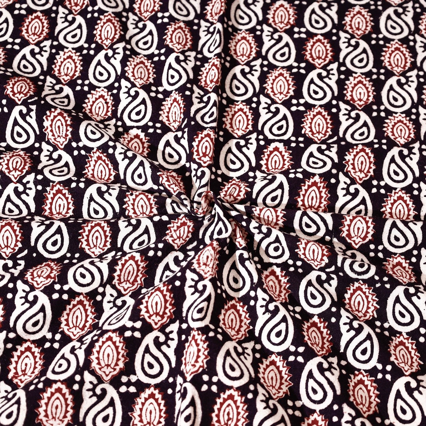 Bagh Block Printed Cotton Single Bed Cover with Pillow Covers