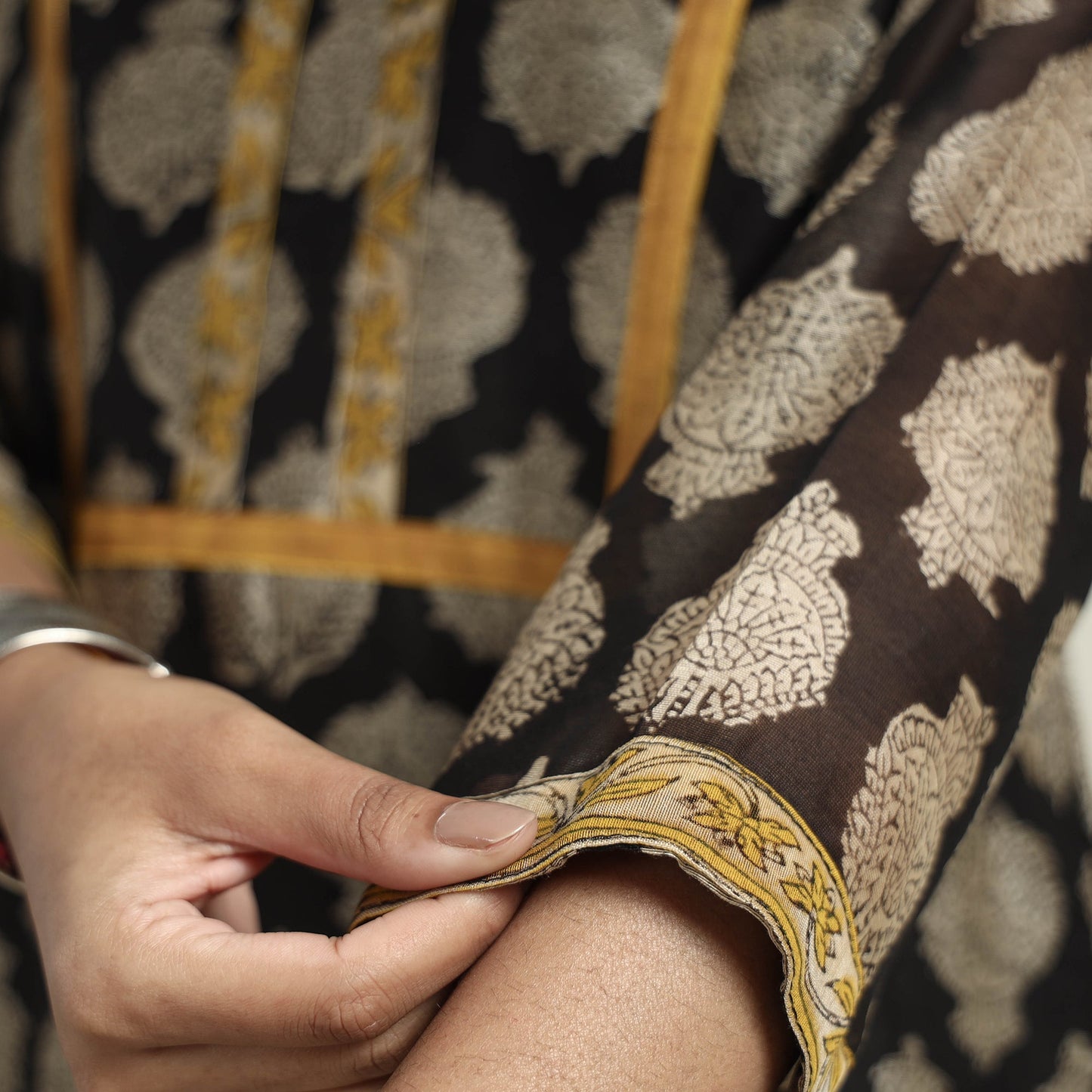 Bagru Kurta with Palazzo & Dupatta Set