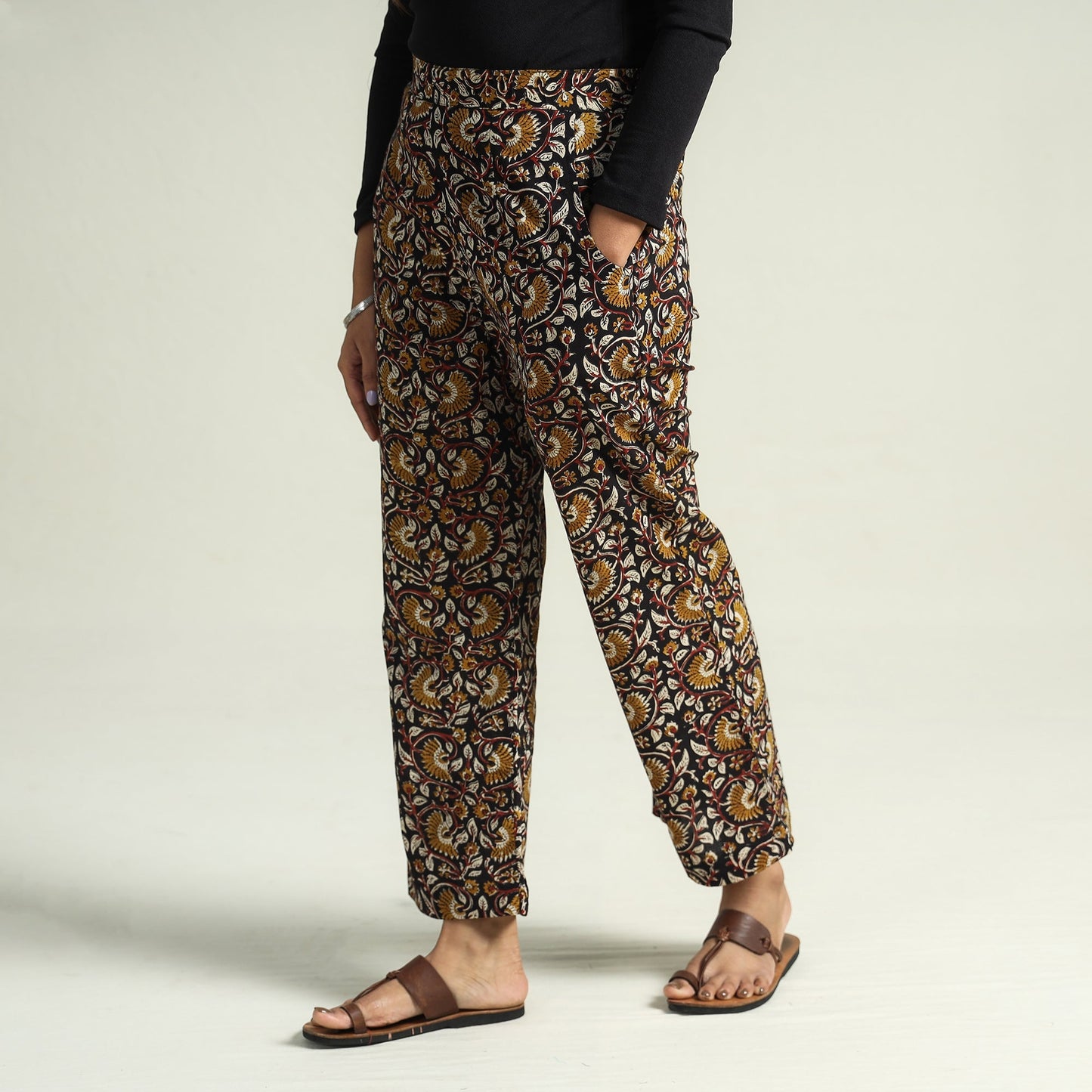 Bagru Block Printed Cotton Elasticated Palazzo