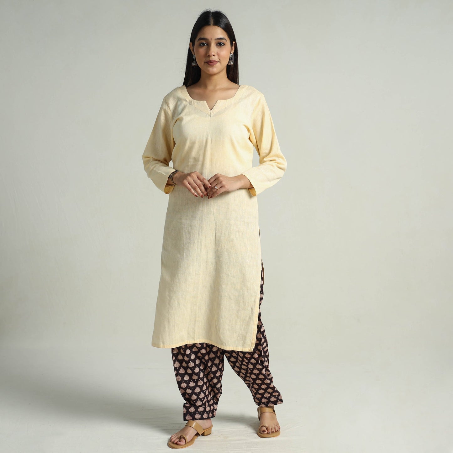 Bagru Block Printed Cotton Elasticated Salwar 08