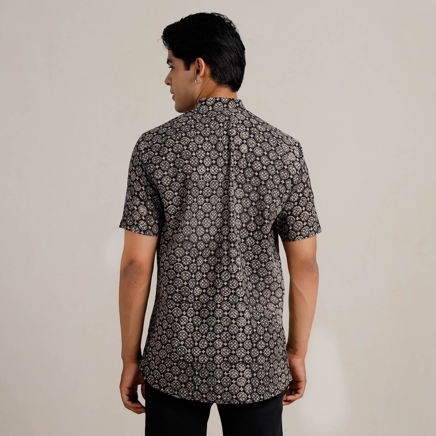 Buy Bagru Block Printed Men Half Sleeve Shirt l iTokri