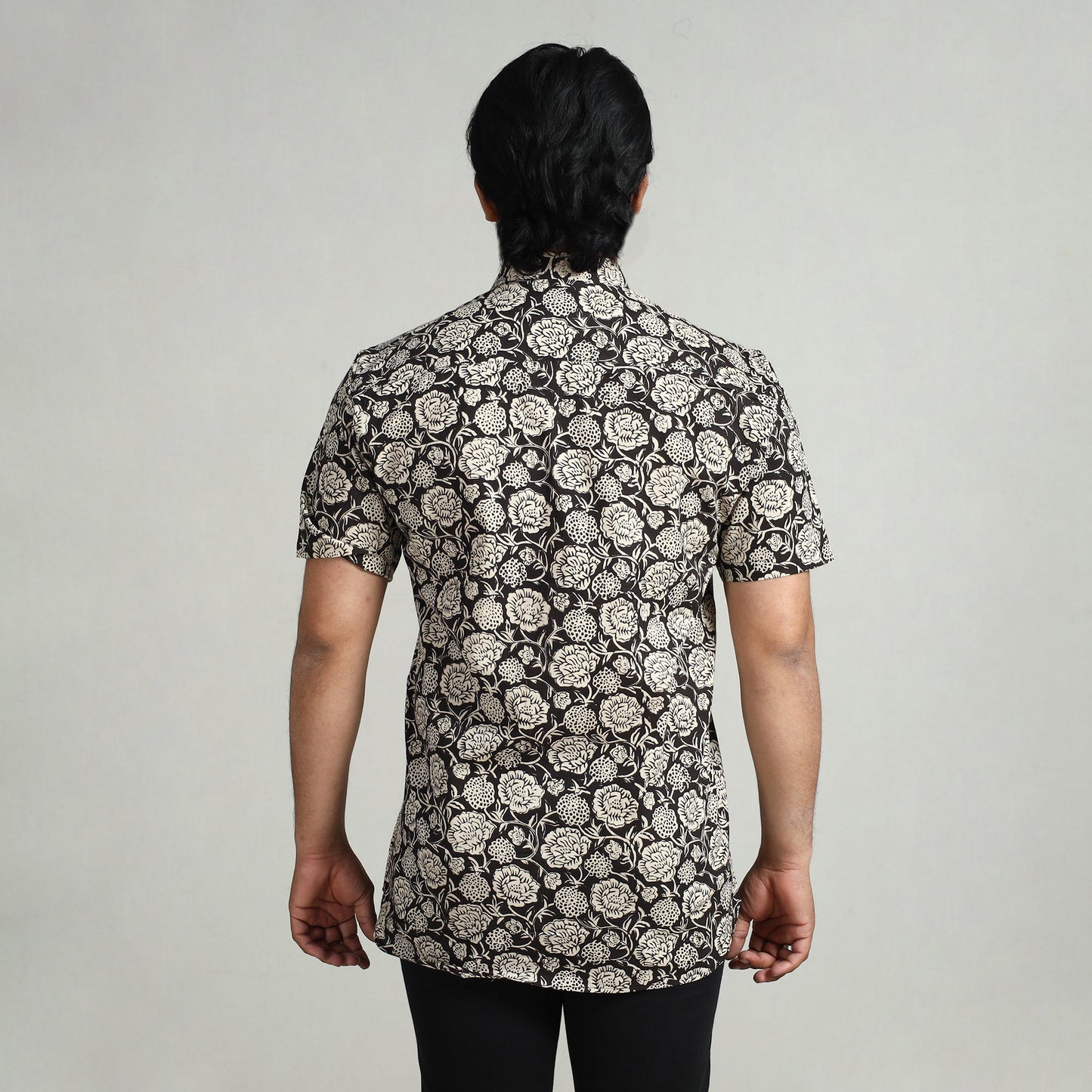 Buy Bagru Block Printed Cotton Men Half Sleeve Shirt Online at iTokri.com
