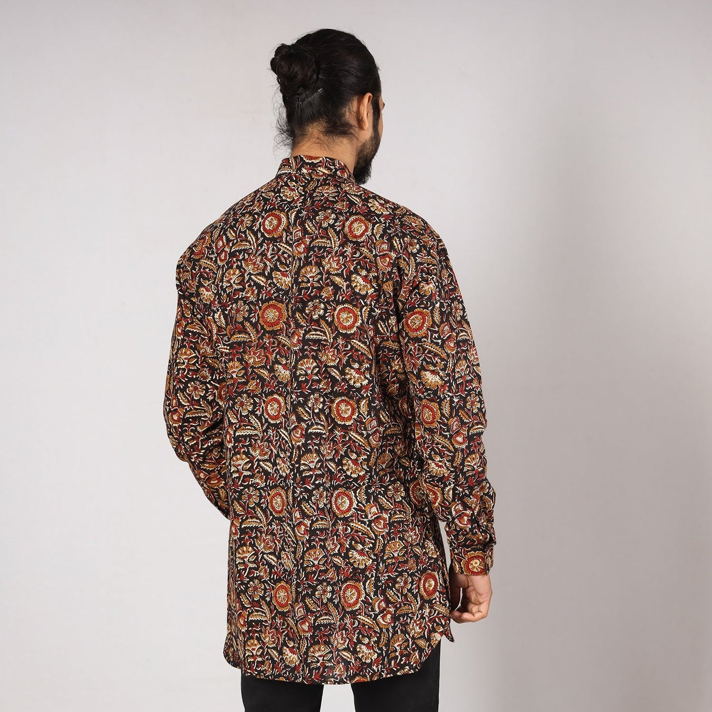 Bagru Block Printing Cotton Men Short Kurta