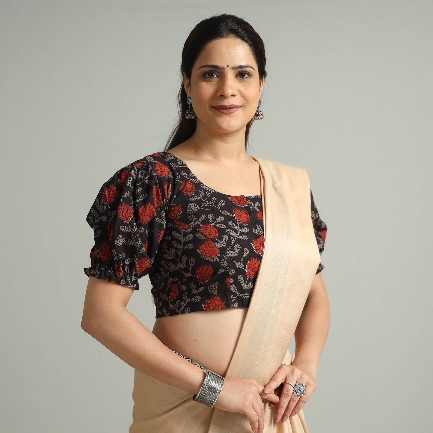 Buy Bagru Block Printed Cotton Stitched Blouse 01 Online at iTokri.com