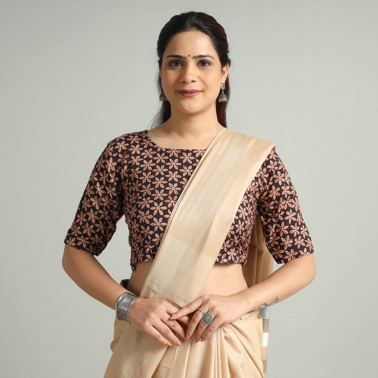 Buy Bagru Block Printed Cotton Stitched Blouse 11