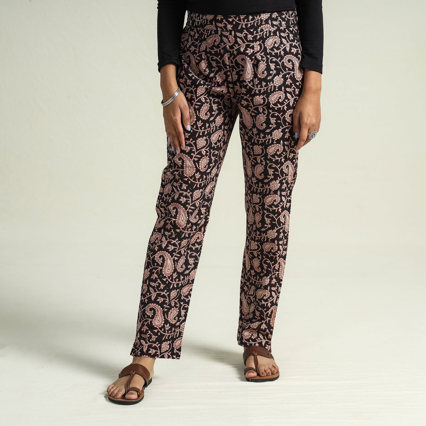 Bagru Block Printed Cotton Tapered Pant