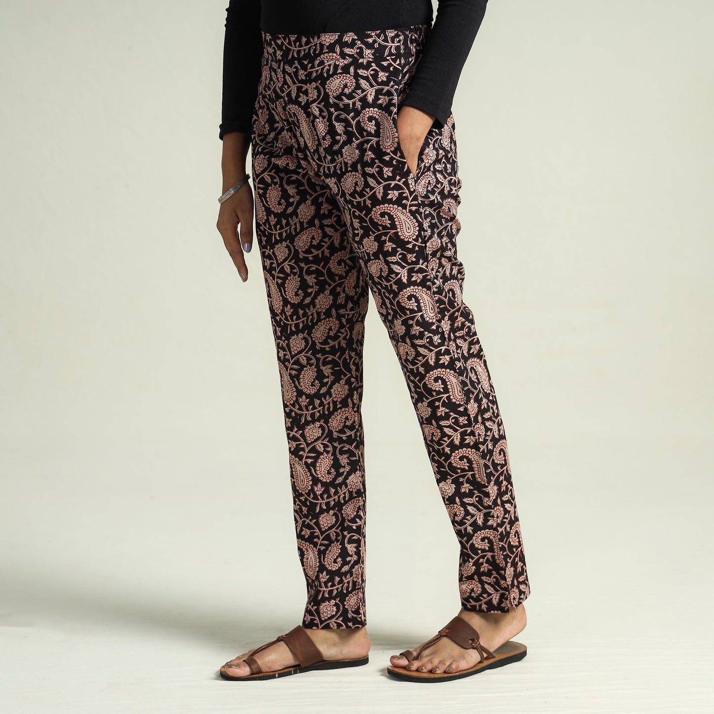 Bagru Block Printed Cotton Tapered Pant