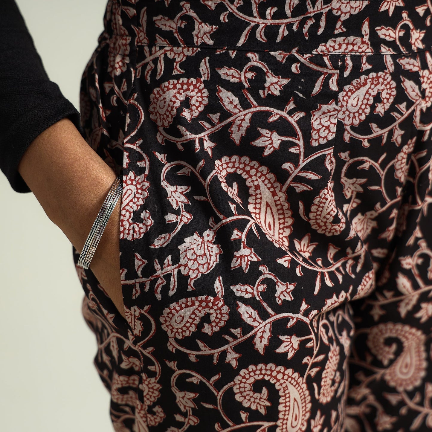 Bagru Block Printed Cotton Tapered Pant