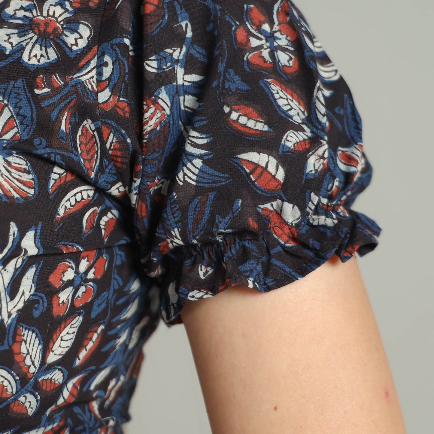 Buy Bagru Dabu Block Printed Cotton Stitched Blouse 07 Online at iTokri.com