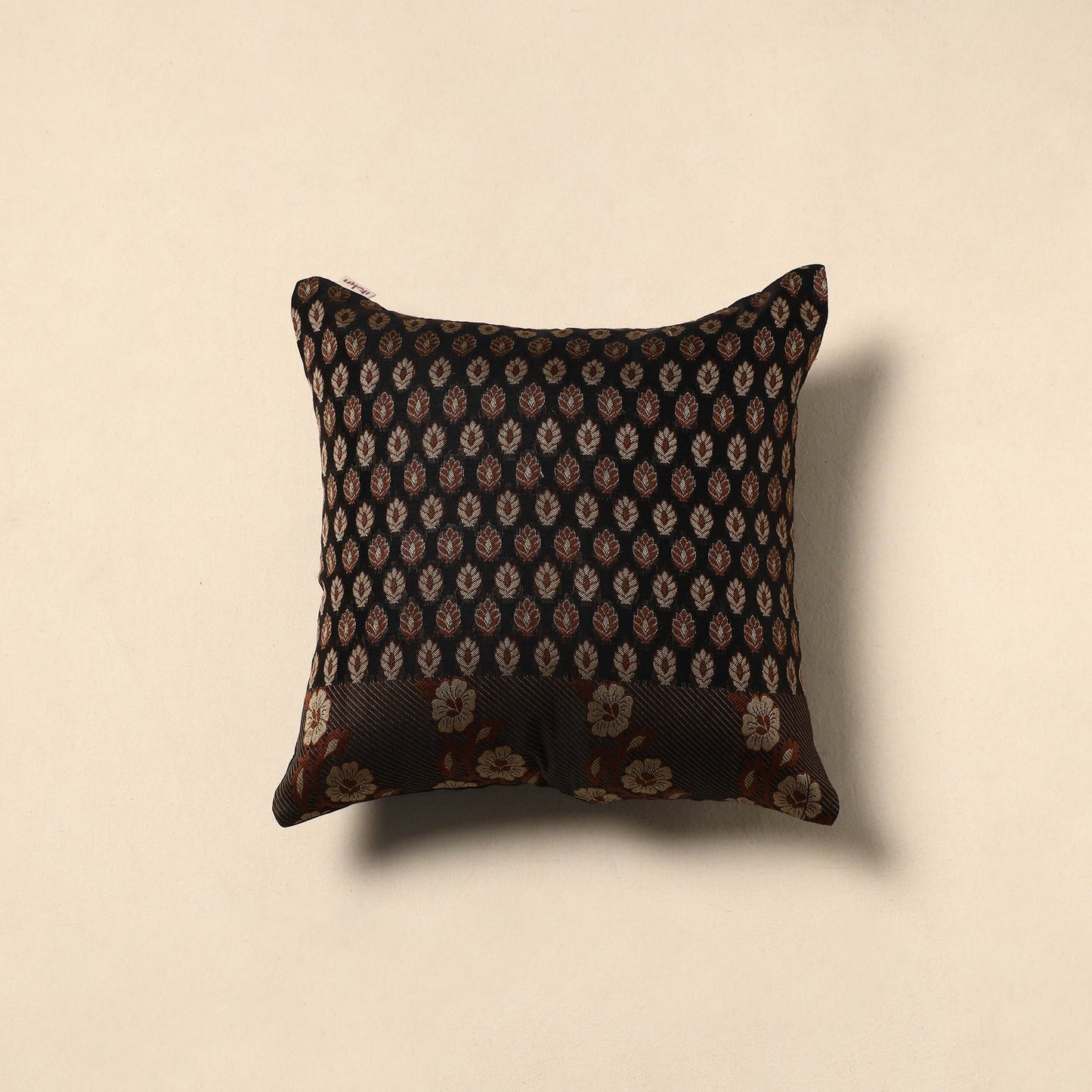 Banarasi silk cushion cover 57 - handcrafted